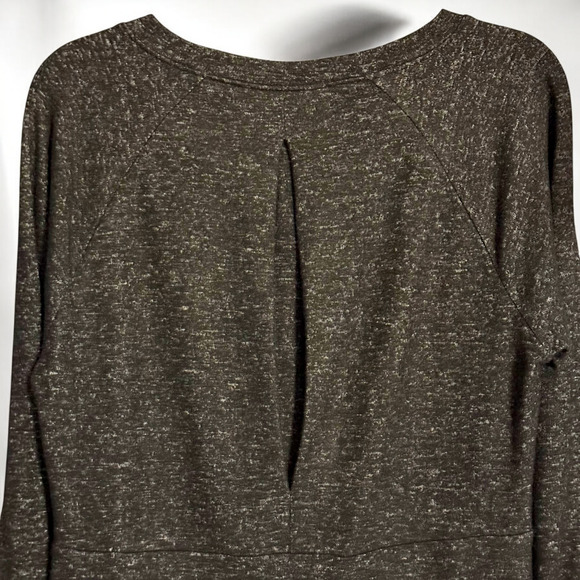 CAbi PJ Sweater Dress XS Black Marled Boho V Neck Long Sleeve Casual Cozy Knit - Picture 6 of 10